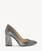 Vince Camuto Vince Camuto Women's Talise Block Heels Pumps Pewter Grey Size 5 Suede From Sole Society