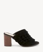 Sole Society Sole Society Frannie Ruffle Mules Black Size 5 Suede