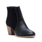 Sole Society Sole Society Chris Mixed Materials Bootie - Black-5.5