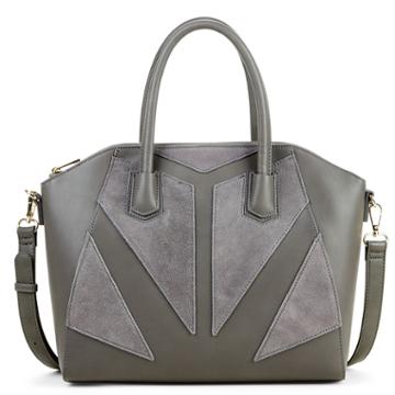 Sole Society Sole Society Rosamund Satchel With Panel Detail - Grey