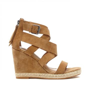 Dolce Vita Dolce Vita Kova Strappy Suede Wedge - Camel-6