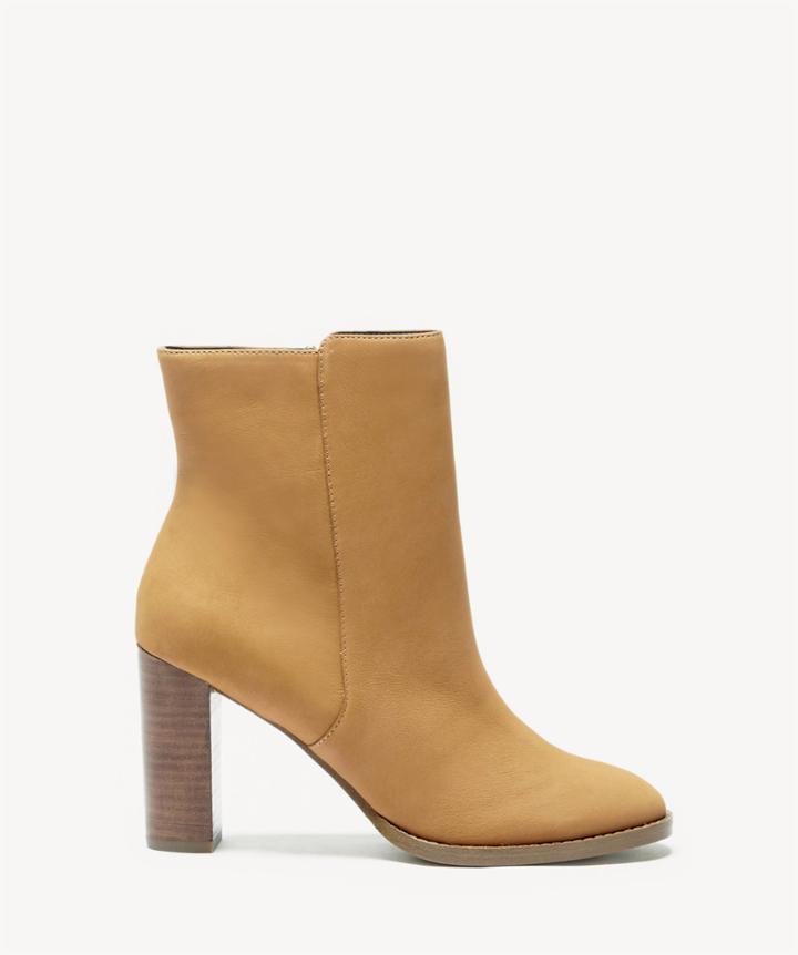 Sole Society Sole Society Micah Stacked Heels Bootie Camel Size 5.5 Leather