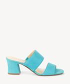 Sole Society Sole Society Helina Double Band Mules Lagoon Size 5 Leather