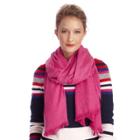 Sole Society Sole Society Over-dyed Scarf W/ Fringe - Hibiscus-one Size