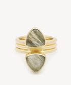Sole Society Women's Illusion Stacked Ring Labradorite Size Size 7 From Sole Society