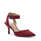 Sole Society Sole Society Olyvia Halo Ankle Strap Pump - Crimson-11