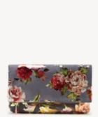 Sole Society Women's Ryn Clutch Metallic Floral Grey Vegan Leather From Sole Society