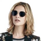 Sole Society Sole Society Jac Round Metal Sunglasses - Gold-one Size