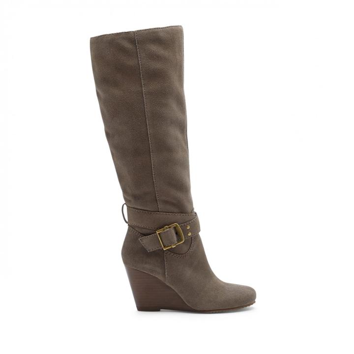 Sole Society Sole Society Valentina Wedge Boot - Dark Mushroom-8