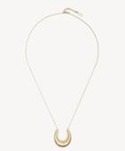 Sole Society Women's 30 Hollow Pendant 12k Soft Polish Gold/crystal One Size From Sole Society