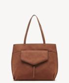 Sole Society Women's Lyndi Tote Faux Leather Cognac From Sole Society