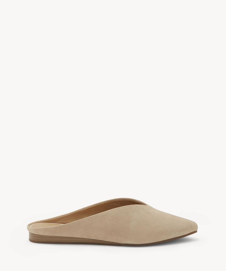Lucky Brand Lucky Brand Women's Barbora Flats Mules Tahini Size 5 Suede From Sole Society