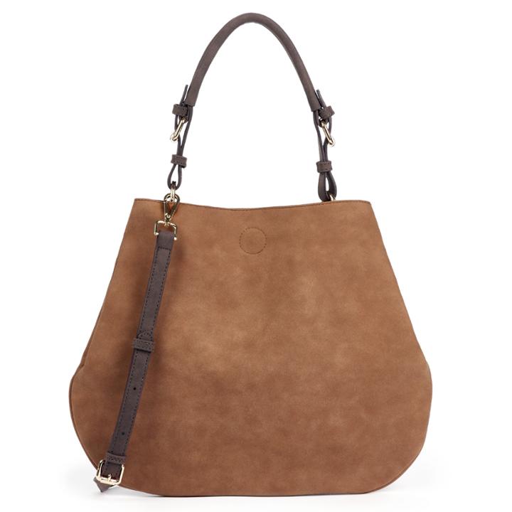 Sole Society Sole Society Roman Faux Leather Slouchy Tote - Cognac Combo-one Size