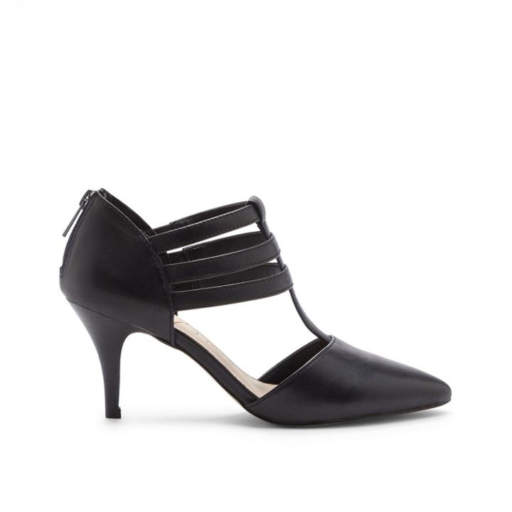 Sole Society Sole Society Mallory T-strap Heel - Black-6.5
