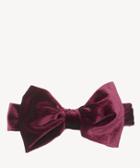 Sole Society Women's Velvet Bow Headband Oxblood One Size Polyester From Sole Society