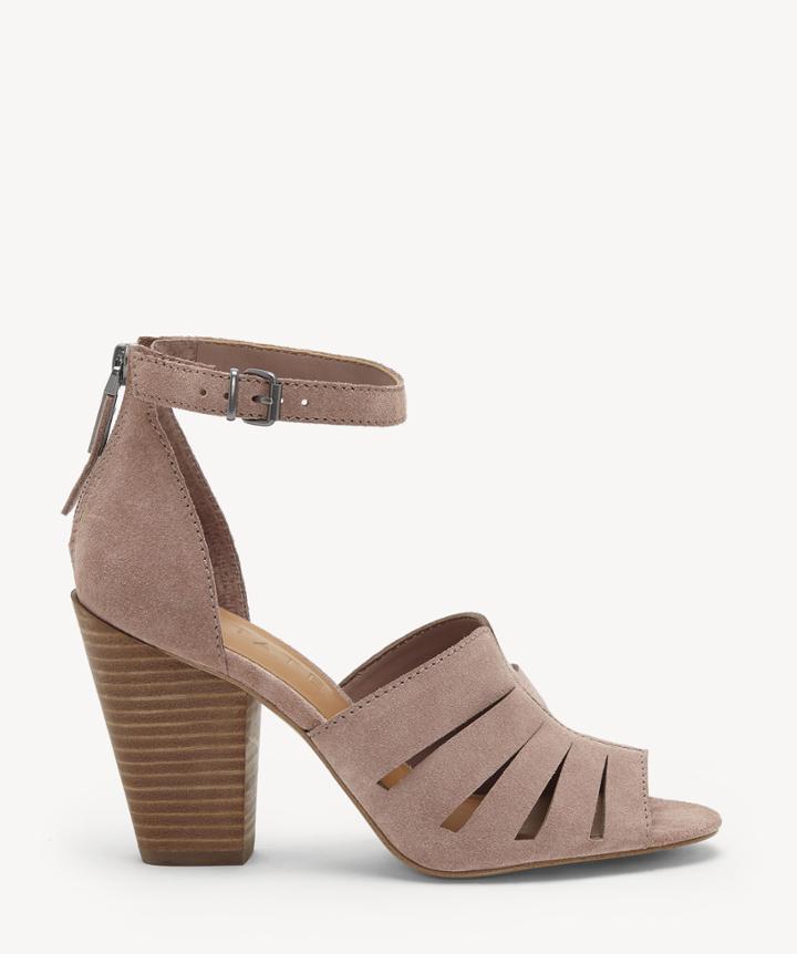 1. State 1. State Women's Nallay Block Heels Sandals Blush Size 5 Leather From Sole Society