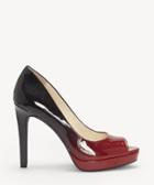 Jessica Simpson Jessica Simpson Women's Dalyn Peep Toe Sandals Lipstick/black Size 5 Suede From Sole Society