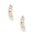 Sole Society Sole Society Crescent Crystal Earrings - Crystal-one Size