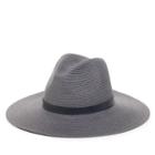 Sole Society Sole Society Straw Sunhat With Band - Grey