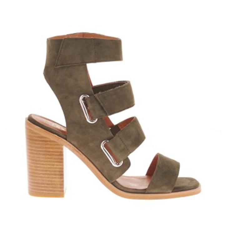 Sol Sana Sol Sana Lixer Heel Triple Strap Block Heel - Olive-6