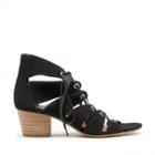 Lucky Brand Lucky Brand Genevie Lace-up Block Heel - Black-6