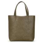 Sole Society Sole Society Melyssa Large Vegan Tote - Olive/taupe