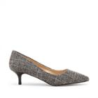 Sole Society Sole Society Leia Kitten Heel Pump - White Black-7.5
