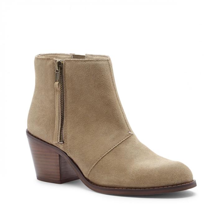Sole Society Sole Society Ines Zipper Ankle Bootie - Sand-5