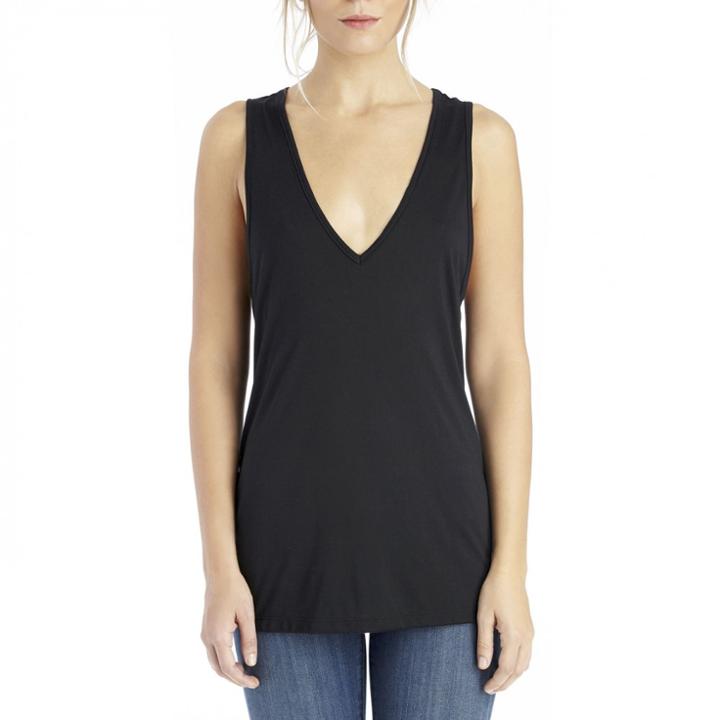 Stylesaint Stylesaint Beechwood V Neck Tank - Black-small