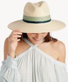 Sole Society Sole Society Wide Brim Straw Hat With Raffia Band - Natural Multi-one Size