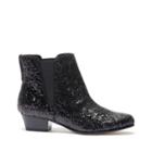 Sole Society Sole Society Kent Elastic Gore Bootie - Black Glitter