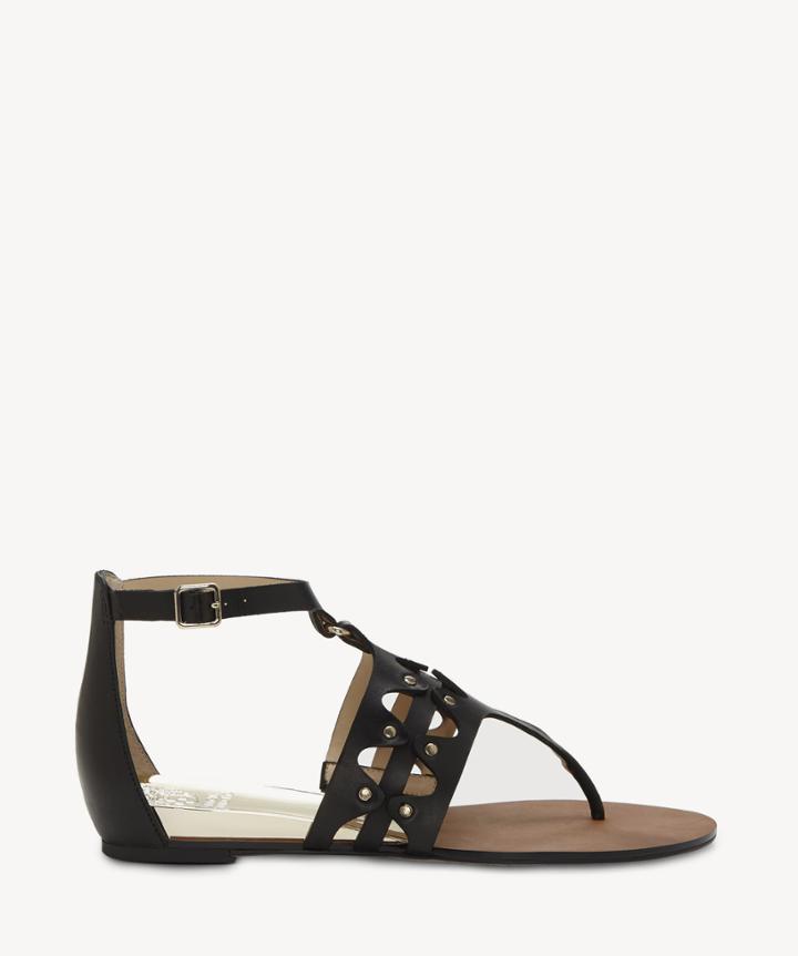 Vince Camuto Vince Camuto Arlanian Flats Sandals Black Size 5 Leather From Sole Society