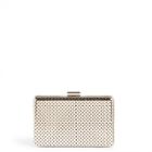 Sole Society Sole Society Raquelle Metallic Clutch - Silver-one Size