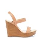 Sole Society Sole Society Penelope Wedge Sandal - Apricot