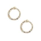 Sole Society Sole Society Open Disc Crystal Studs - Crystal-one Size
