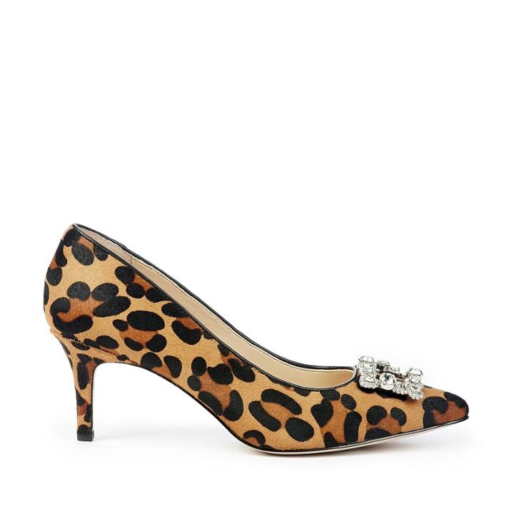 Sole Society Sole Society Edilina Embellished Pump - Leopard