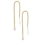Sole Society Sole Society Plated Earring Threaders - Gold-one Size