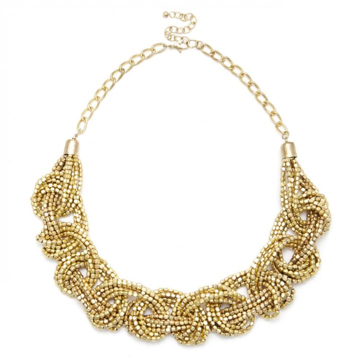 Sole Society Sole Society Beaded Chain Necklace - Gold-one Size