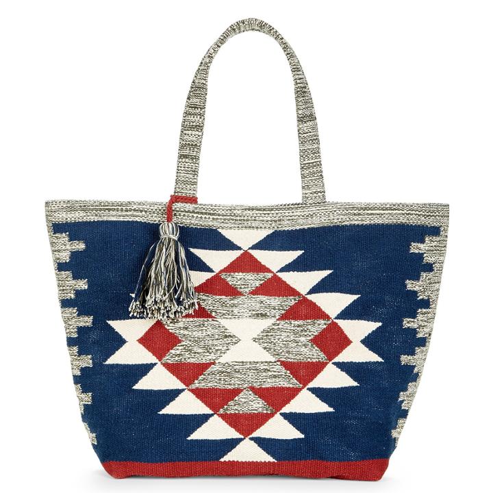 Sole Society Sole Society Rees Tribal Print Oversize Tote - Multi