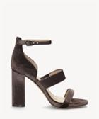 Vince Camuto Vince Camuto Women's Robeka Strappy Sandals Winter Brown/titanium Size 5 Velvet From Sole Society
