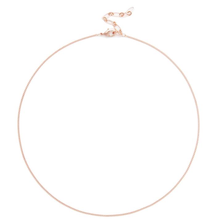 Sole Society Sole Society Plated Dainty Chain Choker - Rose Gold
