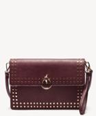 Sole Society Women's Plam Clutch Vegan Studded Oxblood Vegan Leather From Sole Society
