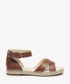 Sole Society Sole Society Saundra Espadrille Sandals Summer Cognac Size 5 Leather