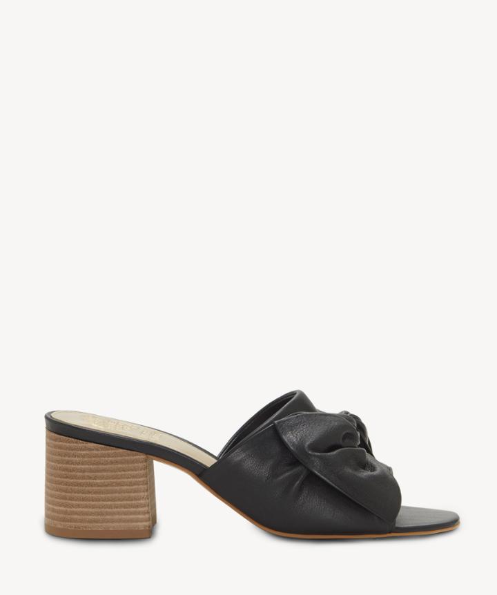 Vince Camuto Vince Camuto Sharrey Knotted Sandals Black Leather Size 5 From Sole Society