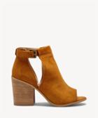 Sole Society Sole Society Ferris Block Heels Sandals Chestnut Size 5 Suede