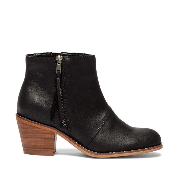 Sole Society Sole Society Ines Zipper Ankle Bootie - Black-5.5