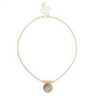 Sole Society Sole Society Modern Circle Pendant - Gold-one Size
