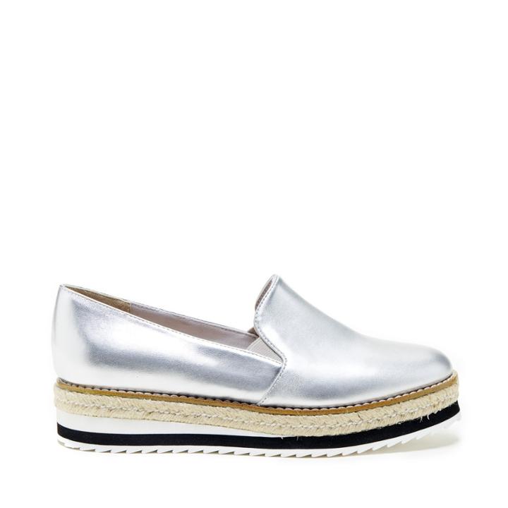 Sole Society Sole Society Skyler Platform Flat - Silver