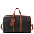 Sole Society Sole Society Doxin Vegan Leather Retro Weekender - Black/cognac-one Size