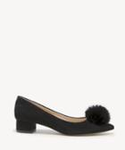 Sole Society Women's Mirem Pom Block Heels Pumps Black Size 5 Suede From Sole Society